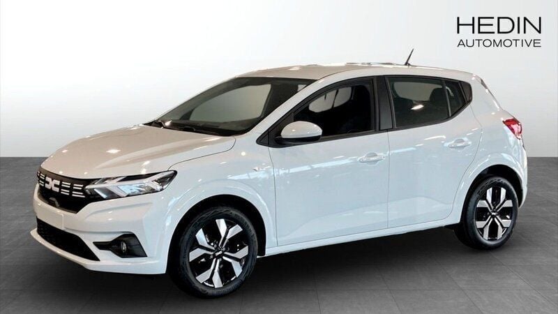 Vit (white) Ny 2025 Dacia Sandero Expression Halvkombi | 219 900 kr (Marknadspris) - Bild 1/4