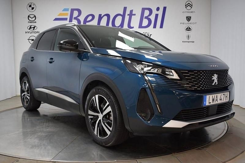 Blå Begagnad 2024 Peugeot 3008 GT SUV | 269 500 kr (Marknadspris) - Bild 1/3