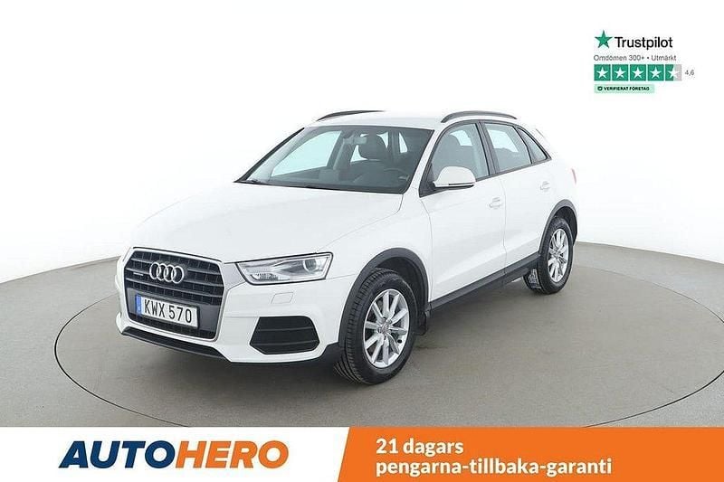 Vit Begagnad 2015 Audi Q3 Comfort SUV | 159 000 kr (Marknadspris) - Bild 1/4