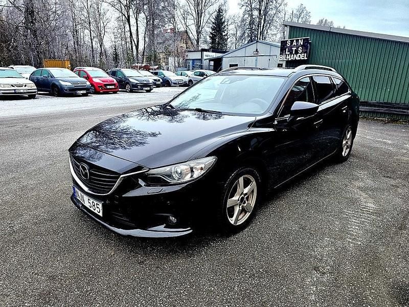 Svart Begagnad 2013 Mazda 6 Kombi | 110 000 kr (Marknadspris) - Bild 1/4