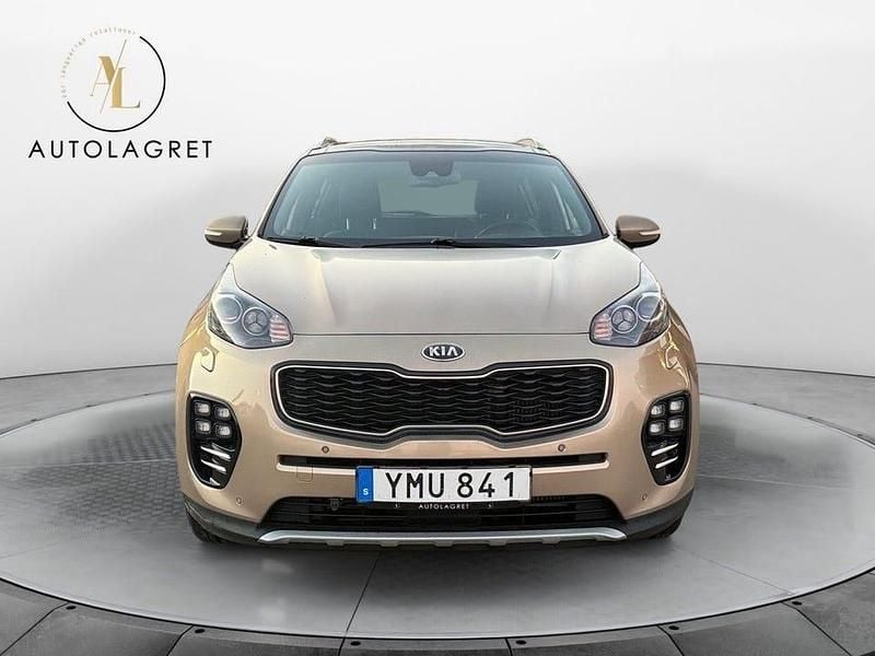 Begagnad Kia Sportage GT-Line 185 HK (136 kW) 2017 Gul SUV