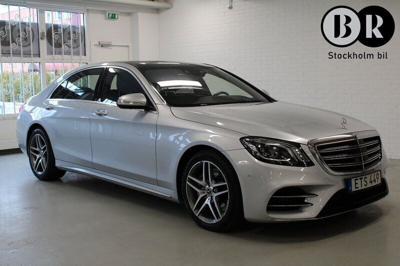 Silver Begagnad 2018 Mercedes S400 AMG Sedan | 649 900 kr (Bra pris) - Bild 1/4