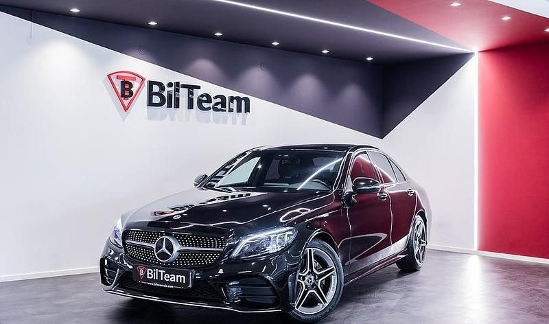 Begagnad Mercedes C220 AMG line 194 HK (142 kW) 2019 Svart Sedan