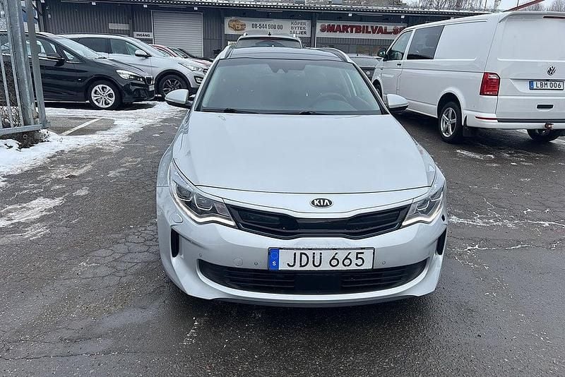 Begagnad Kia Optima Hybrid Sport 2018 Grå Sedan