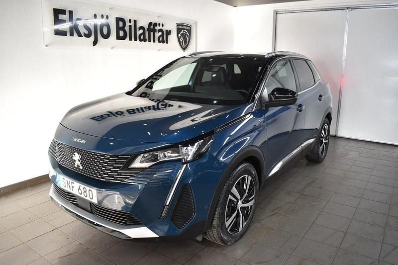 Blå Begagnad 2023 Peugeot 3008 GT SUV | 247 500 kr (Bra pris) - Bild 1/4