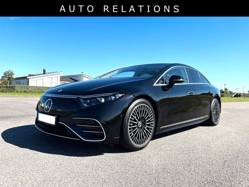 Begagnad Mercedes EQS580 Edition 1 385 kW (524 HK) 2022 Svart metallic Halvkombi