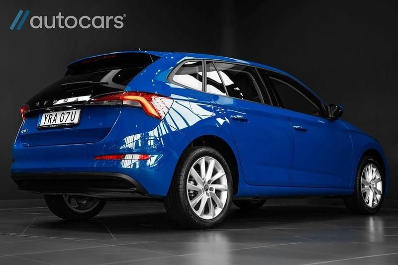 Begagnad Skoda Scala Style 110 HK (80 kW) 2022 Blå Halvkombi