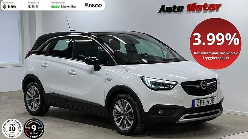 Vit Begagnad 2017 Opel Crossland X SUV | 119 900 kr (Marknadspris) - Bild 1/3