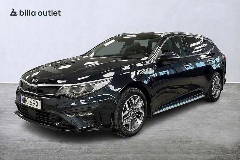 Blå Begagnad 2019 Kia Optima Hybrid Sport Sedan | 184 900 kr (Marknadspris) - Bild 1/3