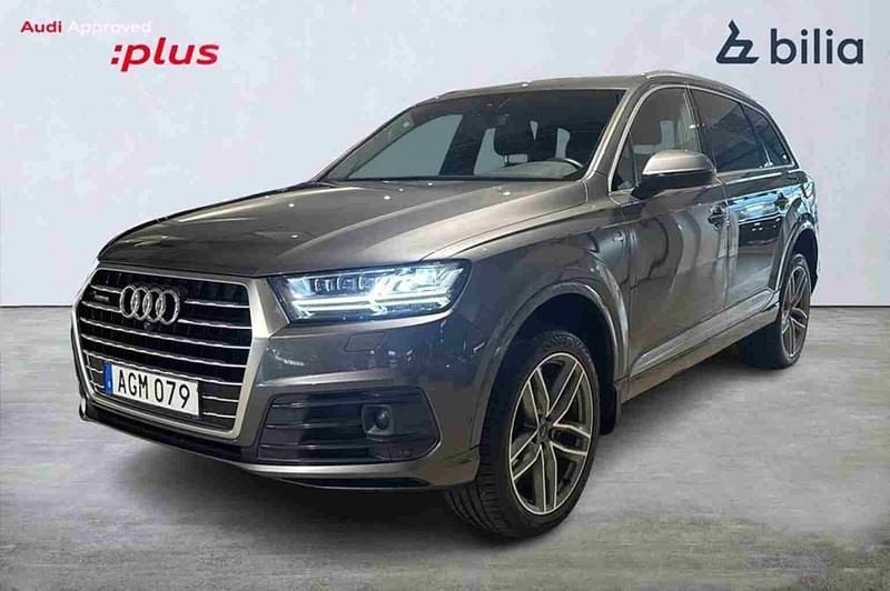 Grå Begagnad 2019 Audi Q7 SUV | 449 000 kr (Dyr) - Bild 1/1