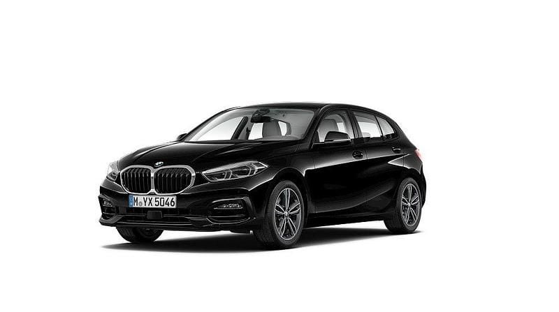 Svart Begagnad 2022 BMW 118 Sport Line Halvkombi | 259 500 kr (Marknadspris) - Bild 1/4