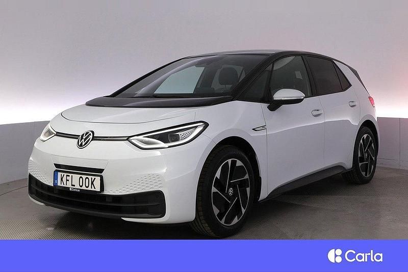 Vit Begagnad 2020 VW ID.3 Pro Performance Halvkombi | 256 900 kr - Bild 1/4