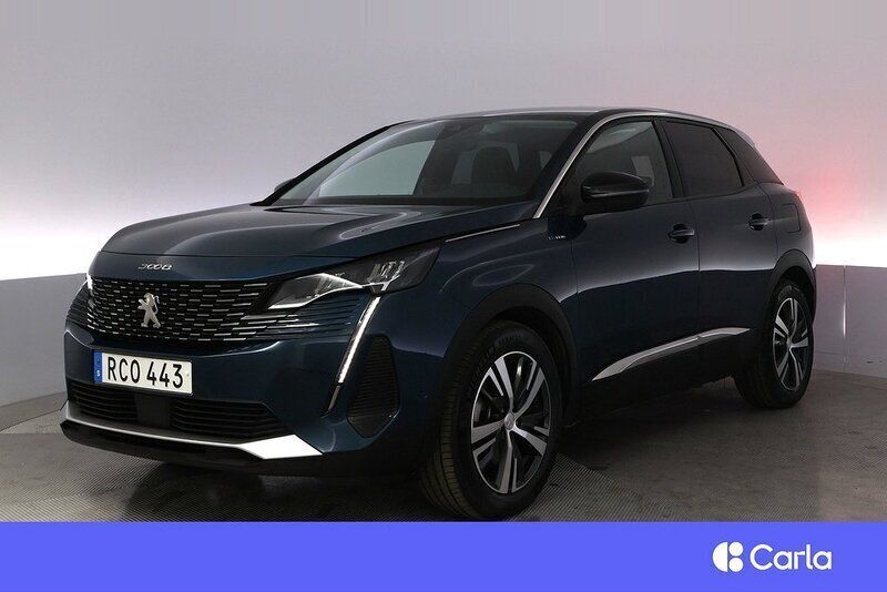 Blå Begagnad 2022 Peugeot 3008 Allure SUV | 243 900 kr (Superpris) - Bild 1/4