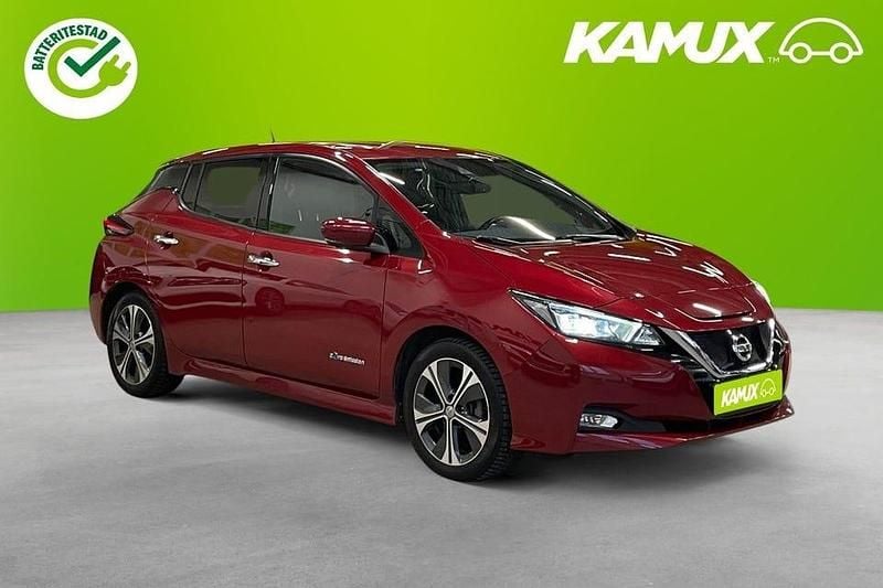 Röd Begagnad 2018 Nissan Leaf 360º Halvkombi | 118 700 kr (Marknadspris) - Bild 1/4