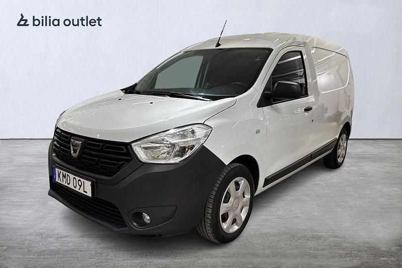 Vit Begagnad 2021 Dacia Dokker Express Van | 89 900 kr (Marknadspris) - Bild 1/4