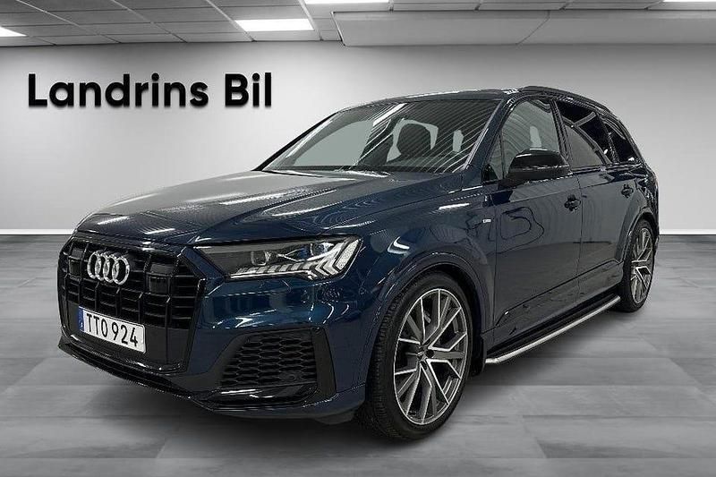 Blå Begagnad 2020 Audi Q7 S-Line SUV | 649 900 kr (Marknadspris) - Bild 1/4