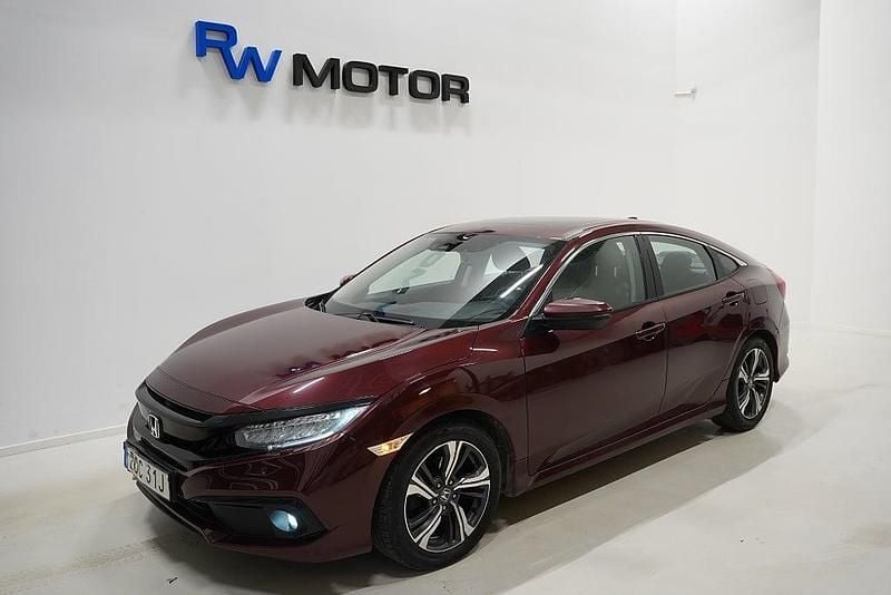 Begagnad Honda Civic Prestige 182 HK (133 kW) 2019 Röd Sedan