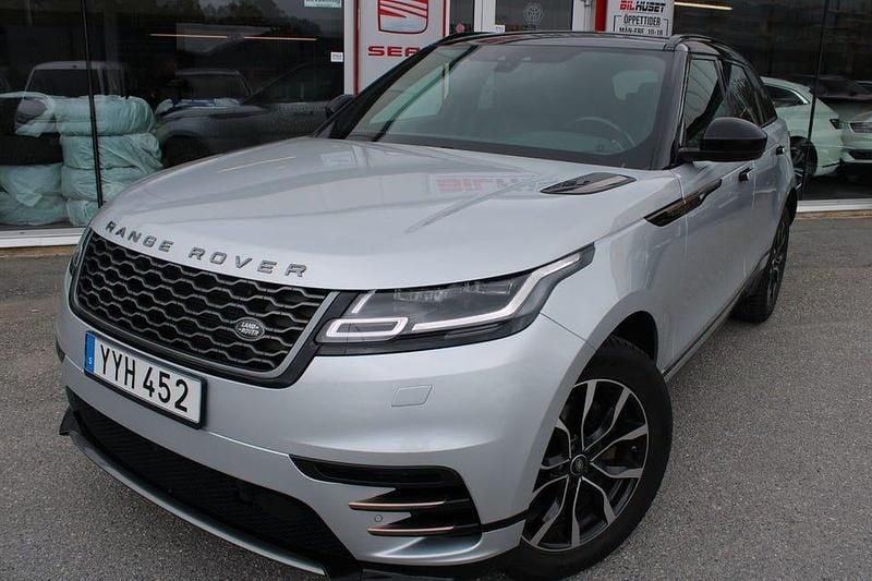 Grå Begagnad 2019 Land Rover Range Rover Velar R-Dynamic SUV | 389 900 kr (Marknadspris) - Bild 1/4