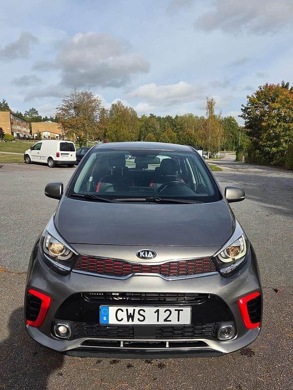 Begagnad Kia Picanto GT-Line 100 HK (73 kW) 2019 Grå metallic Halvkombi