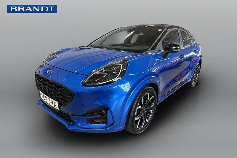 Blå Begagnad 2021 Ford Puma Gen-E ST-Line SUV | 134 900 kr - Bild 1/4