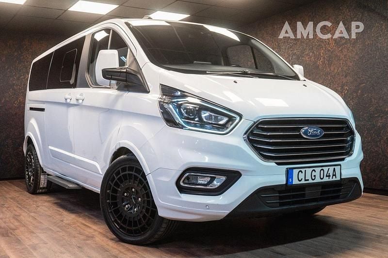 Vit Begagnad 2020 Ford Tourneo Custom Minibuss | 369 500 kr (Lite dyr) - Bild 1/4