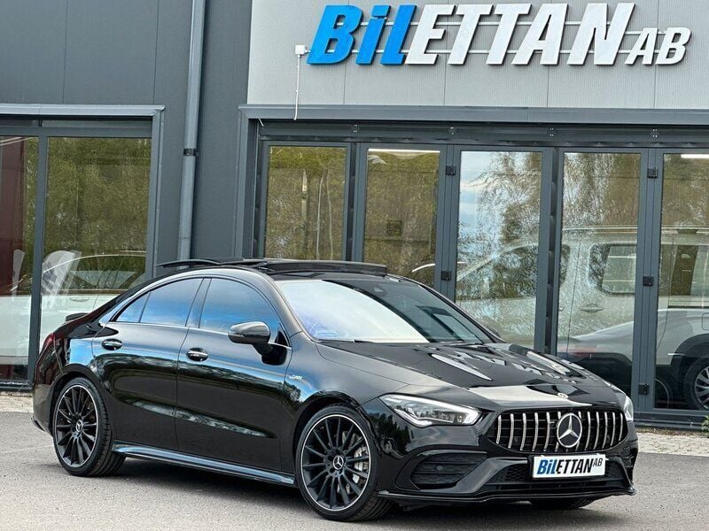 Svart Begagnad 2020 Mercedes CLA35 AMG AMG Sportkupé | 449 900 kr - Bild 1/4