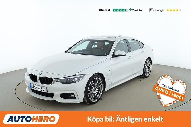 Vit Begagnad 2018 BMW 430 Gran Coupé M Sport Sportkupé | 309 000 kr (Marknadspris) - Bild 1/4