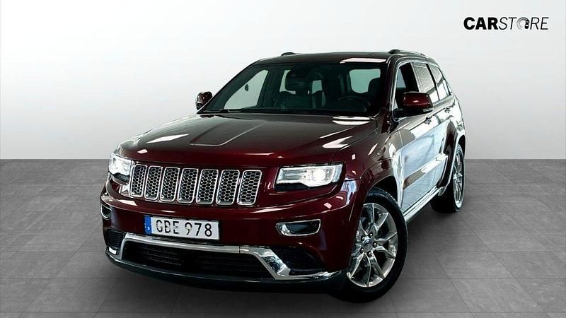 Röd Begagnad 2016 Jeep Grand Cherokee Summit SUV | 284 900 kr (Bra pris) - Bild 1/4