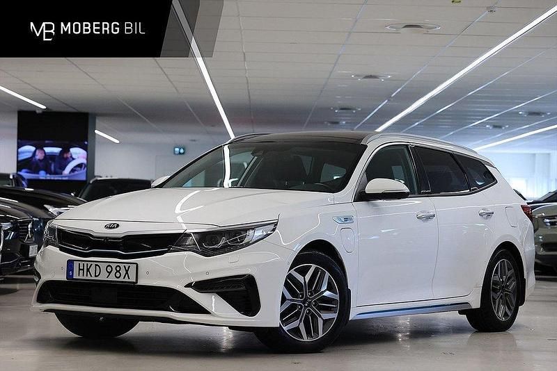 Vit Begagnad 2019 Kia Optima Hybrid 2 Sedan | 229 900 kr (Marknadspris) - Bild 1/3