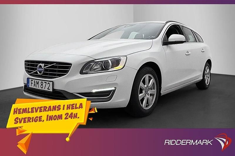 Vit Begagnad 2014 Volvo V60 Momentum Kombi | 143 900 kr (Marknadspris) - Bild 1/3