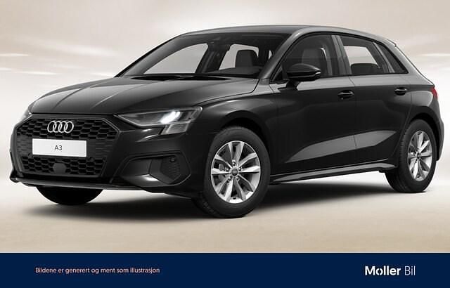 Mytsvart metallic Begagnad 2022 Audi A3 Proline Sedan | 264 900 kr (Marknadspris) - Bild 1/4