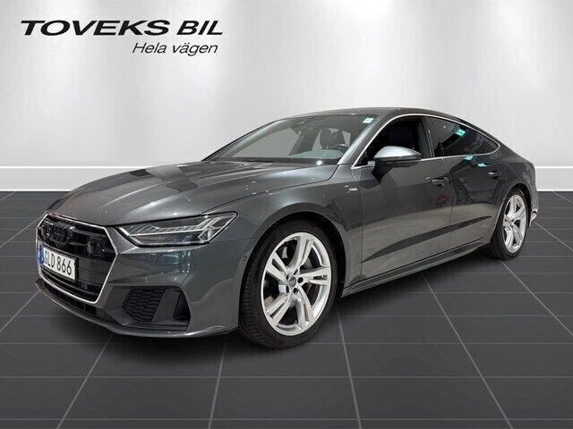 Daytonagrå pärleffekt Begagnad 2018 Audi A7 Sportback Design Halvkombi | 399 000 kr - Bild 1/4