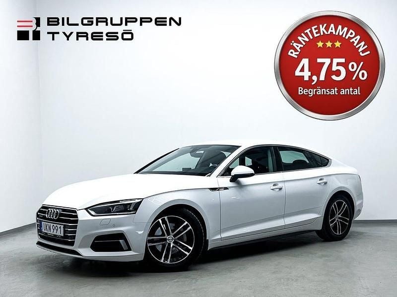 Vit Begagnad 2017 Audi A5 Sportback Halvkombi | 199 900 kr (Marknadspris) - Bild 1/4