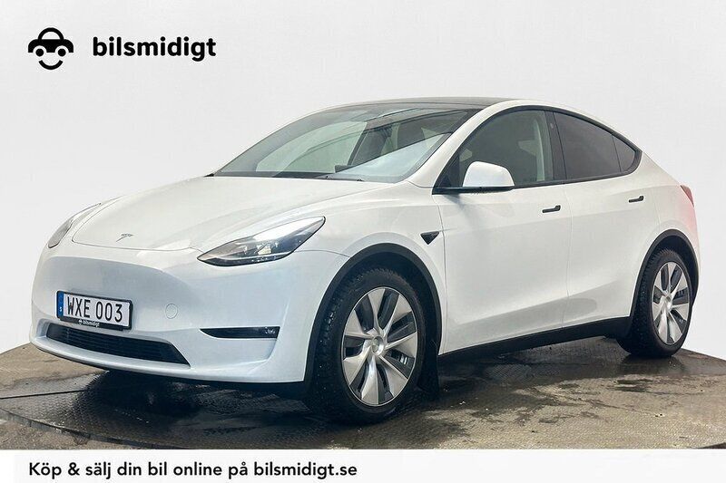Vit Begagnad 2023 Tesla Model Y Long Range SUV | 375 900 kr (Superpris) - Bild 1/3