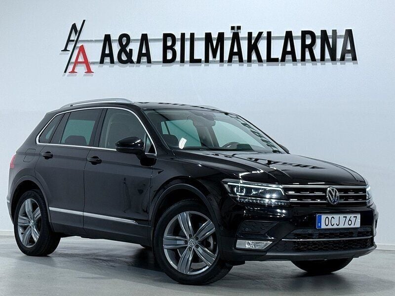 Svart Begagnad 2016 VW Tiguan GT SUV | 199 900 kr (Bra pris) - Bild 1/4
