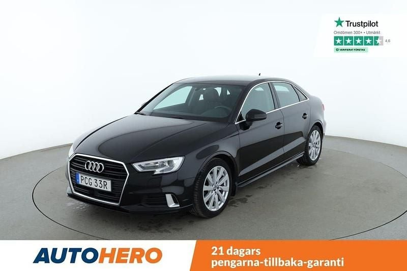 Svart Begagnad 2019 Audi A3 Sedan | 220 000 kr (Marknadspris) - Bild 1/4