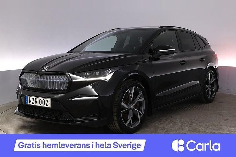 Svart Begagnad 2023 Skoda Enyaq iV SportLine SUV | 440 900 kr (Marknadspris) - Bild 1/4