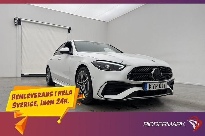 Vit Begagnad 2022 Mercedes C220 AMG line Sedan | 428 800 kr (Lite dyr) - Bild 1/3
