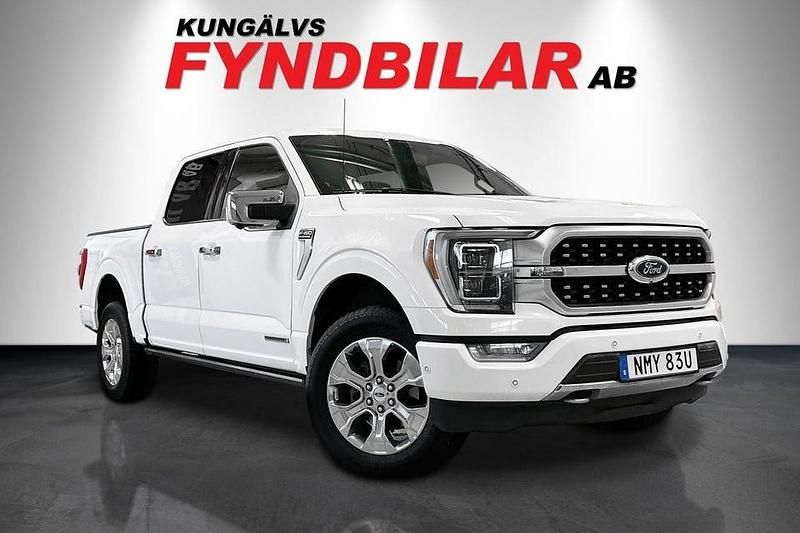 Vit Begagnad 2021 Ford F-150 Platinum Pickup | 664 900 kr - Bild 1/4