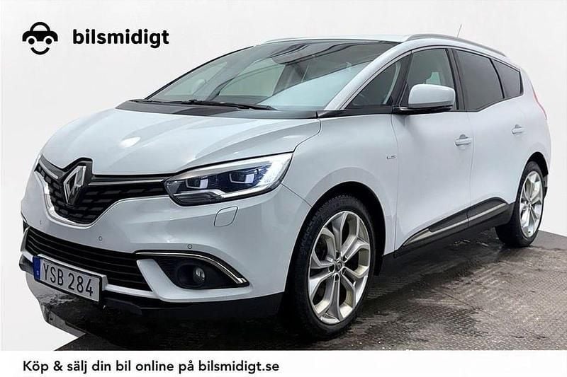 Vit Begagnad 2017 Renault Grand Scénic IV Bose Edition Minibuss | 153 900 kr (Marknadspris) - Bild 1/3
