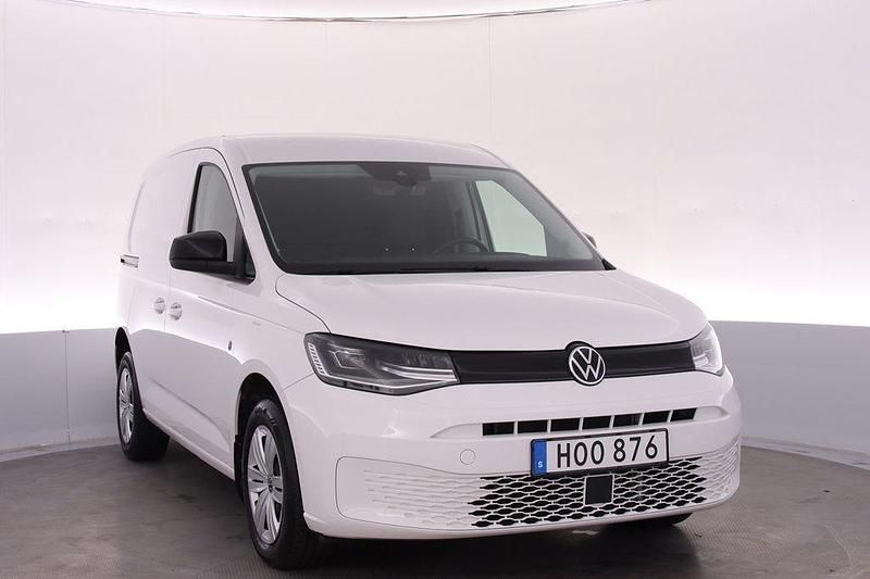 Vit (candyvit) Begagnad 2022 VW Caddy Minibuss | 209 000 kr (Bra pris) - Bild 1/4