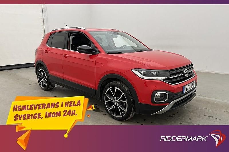 Röd Begagnad 2020 VW T-Cross SUV | 198 900 kr (Marknadspris) - Bild 1/3