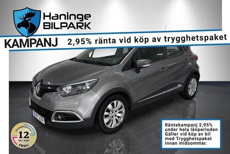 Grå Begagnad 2014 Renault Captur SUV | 64 900 kr - Bild 1/4