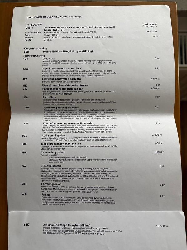 Begagnad Audi A4 190 HK (139 kW) 2018 Kombi