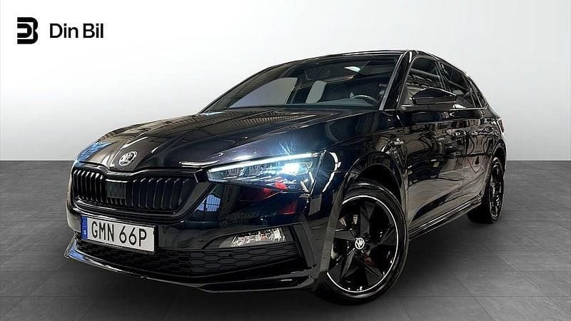 Svart Begagnad 2022 Skoda Scala Monte Carlo Halvkombi | 209 900 kr (Bra pris) - Bild 1/4