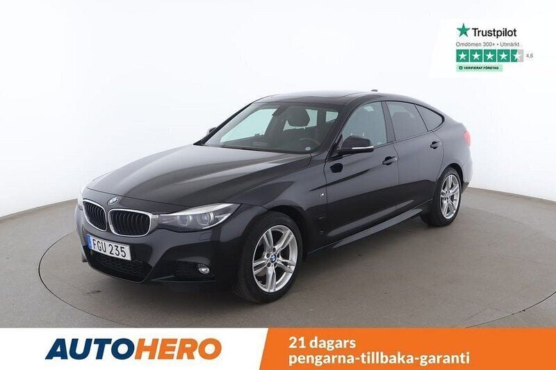 Svart Begagnad 2017 BMW 320 Gran Turismo M Sport Halvkombi | 210 000 kr (Marknadspris) - Bild 1/4
