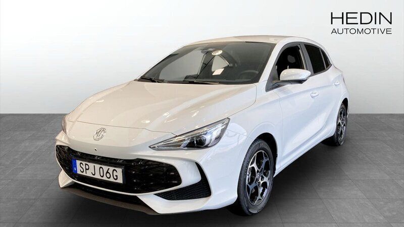 Vit (white) Ny 2024 MG MG3 Luxury Halvkombi | 269 990 kr (Marknadspris) - Bild 1/4
