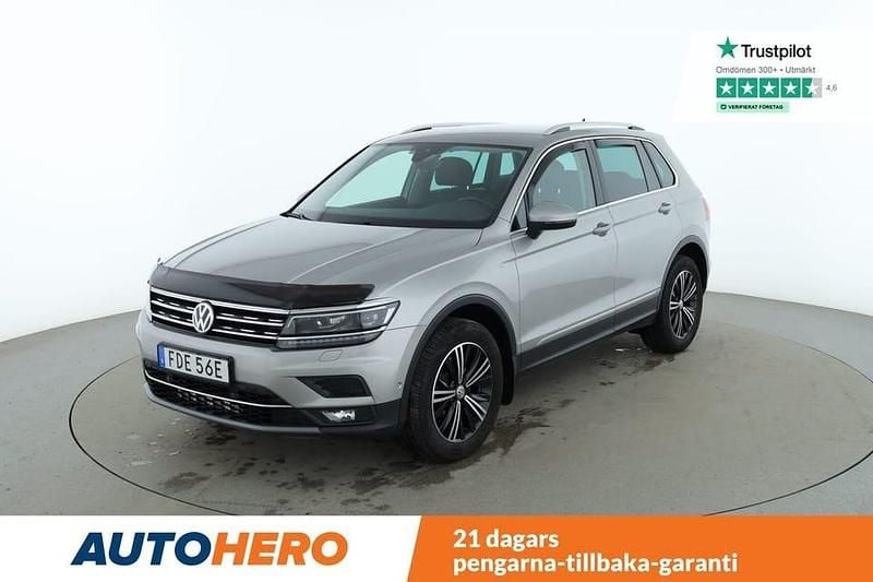 Silver Begagnad 2019 VW Tiguan GT SUV | 305 000 kr (Marknadspris) - Bild 1/4