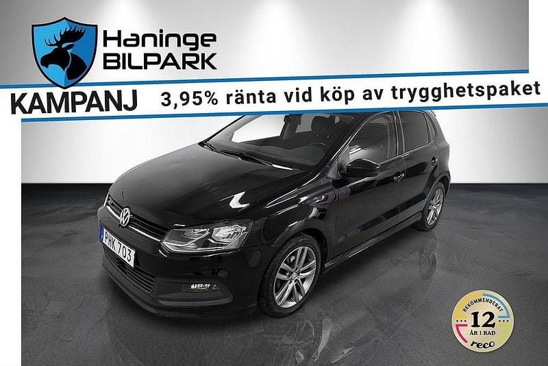 Svart Begagnad 2017 VW Polo R-line Halvkombi | 109 900 kr (Marknadspris) - Bild 1/2