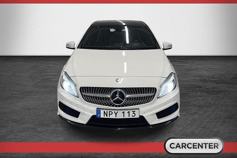 Begagnad Mercedes A200 AMG line 136 HK (100 kW) 2014 Vit Halvkombi
